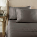 Pure Parima Yalda Sheet Set – 100% Certified Egyptian Cotton, Double-Hem Stitch, King, Charcoal