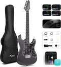 Enya XMARI 39' Smart Electric Guitar with Built-in DSP Effects, 4 Presets, USB-C OTG Recording, Headphone Output, Custom Ceramic Pickups, Carbon Fiber Body, with Gig Bag, Strap, Cable & Picks