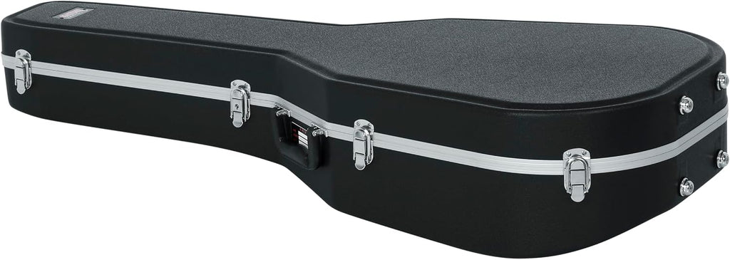Gator Cases Deluxe ABS Molded Case for Acoustic Guitars; Fits Ovation Style Deep Contour Acoustic Guitars (GC-DEEP BOWL)