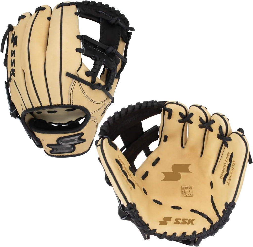 SSK Z9 Maestro Infield Baseball Glove – 11.25' - 11.5' - 11.75' - 12' – Right & Left Hand Throw