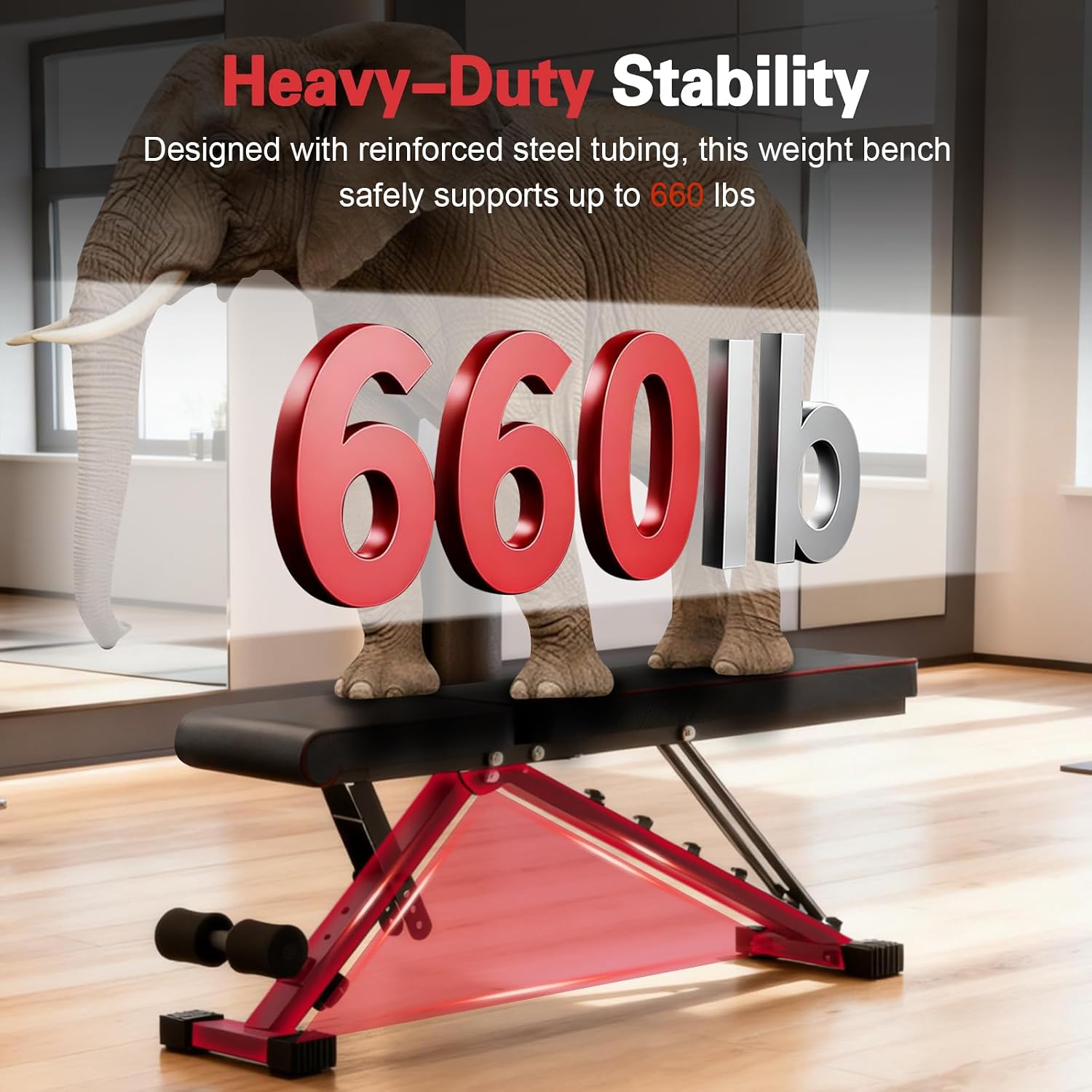 2026 ALSO GO New Adjustable Weight Bench, Workout Benches with Leg Extension, Foldable Incline Decline Bench Press, Roman Chair, Full Body Strength Training Equipment for Home Gym