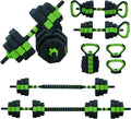 GarveeLife 44 LBS Adjustable Dumbbell Set with Iron Grip for Home Gym,4-in-1 Adjustable Weights as Barbell Set, Dumbbell Set,Kettlebells and Push-up
