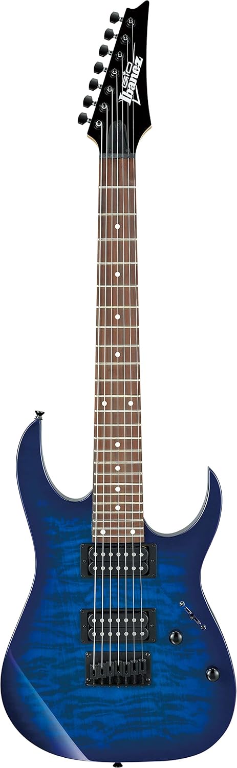 Ibanez Gio GRG7221QA Electric Guitar - Transparent Blue Burst