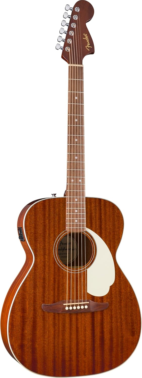 California Standard Monterey E, Sapele Top, Ivory Pickguard, Natural Sapele