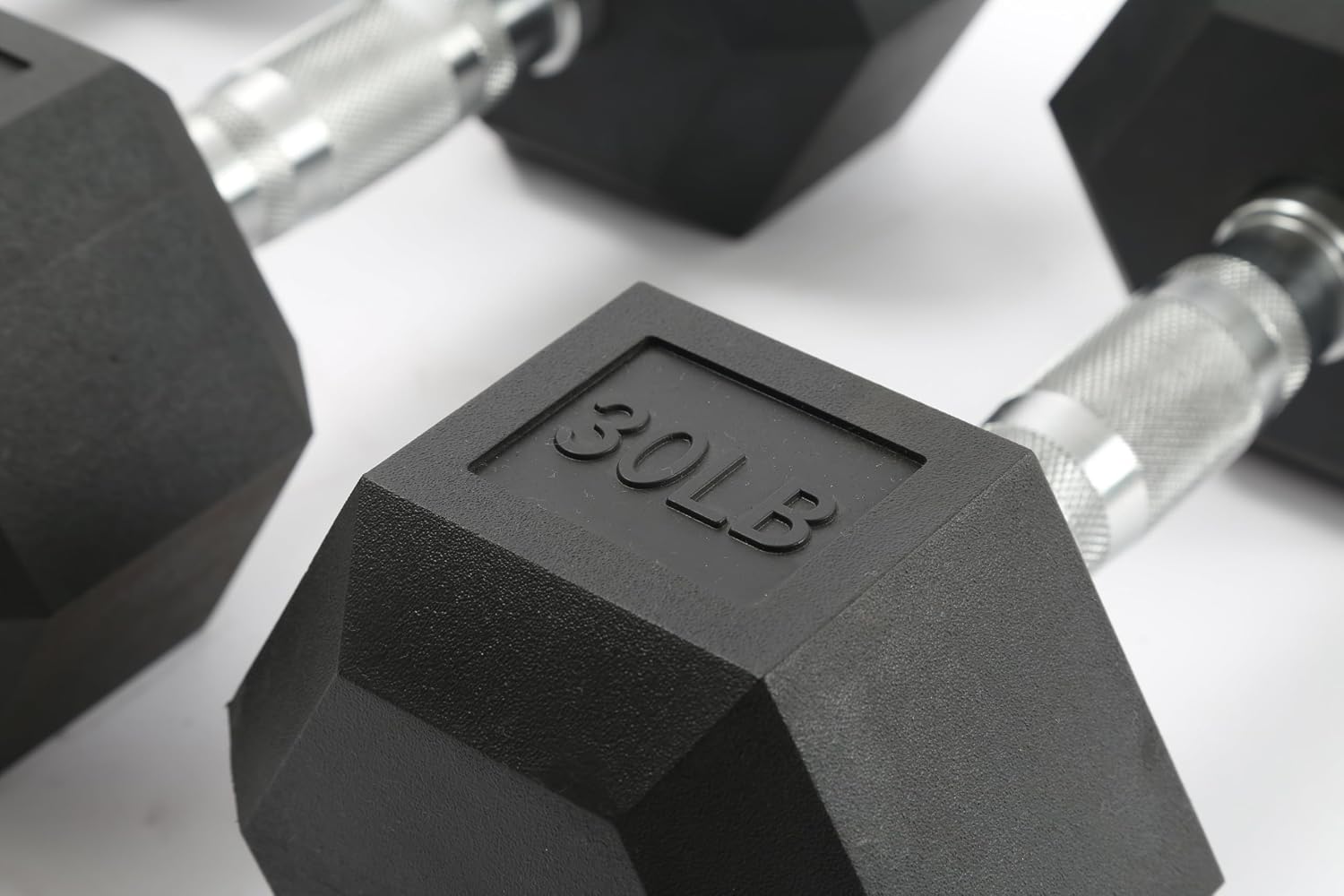 Takywep Hex Dumbbells Set, 60 LB-100 LB PVC Hex Dumbbells Weight Set Anti Roll, Cast Iron Dumbbell Knurled Handle, Strength Training Dumbbell for Home Gym, 5-15 Lbs or 20-30 Lbs