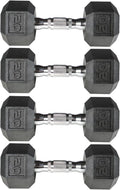 PVC Hex Dumbbell with Chrome Ergonomic Handle – Durable Noise-Reducing PVC Coated Dumbbells Weights for Strength Training, Bodybuilding, Lifting Home Gym – 5 lbs to 50 lbs Pack 1, 2 & 4