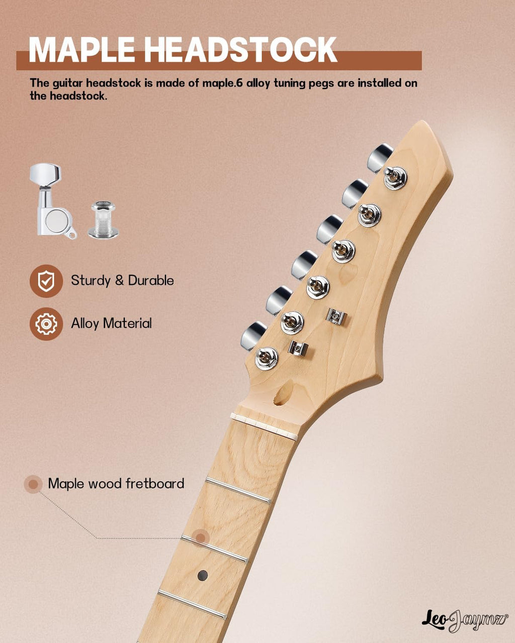 Leo Jaymz Print DIY Electric Guitar Kits (TL Sonic Blue (New))