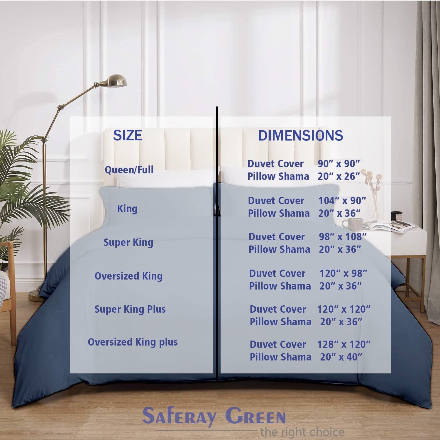 Steel Blue Duvet Cover Set Alaskan King Size 1 Duvet Cover with 2 Pillow Shams 3-Pc Comforter Cover with Zipper Closure & Corner Tie 100% Egyptian Cotton (132x120 Inch, Steel Blue)
