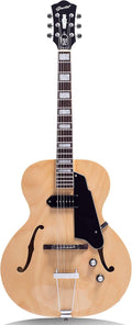GROTE Jazz Electric Guitar Hollow Body Chrome Hardware (Natural)