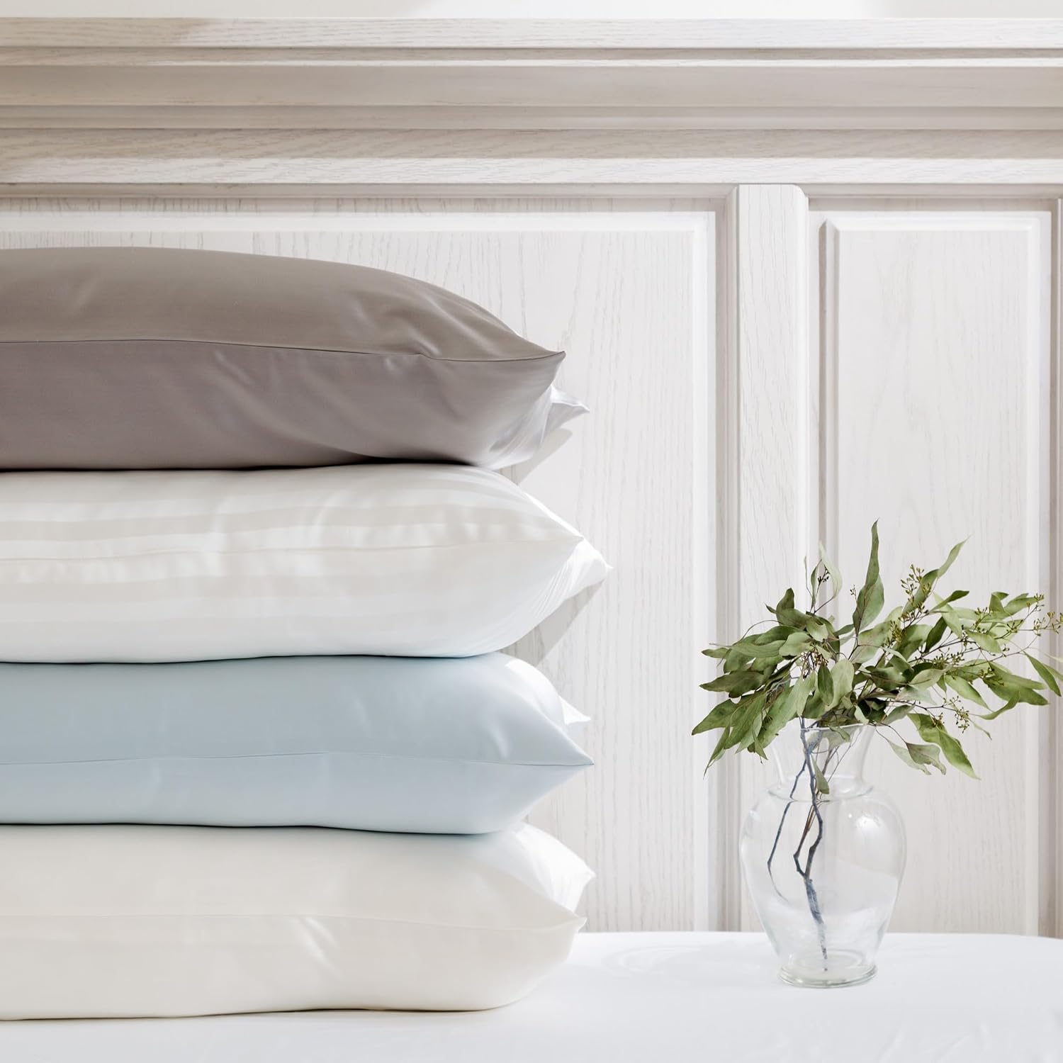 Fishers Finery 25mm 100% Pure Mulberry Silk Pillowcase (Red Queen 2 Pack)