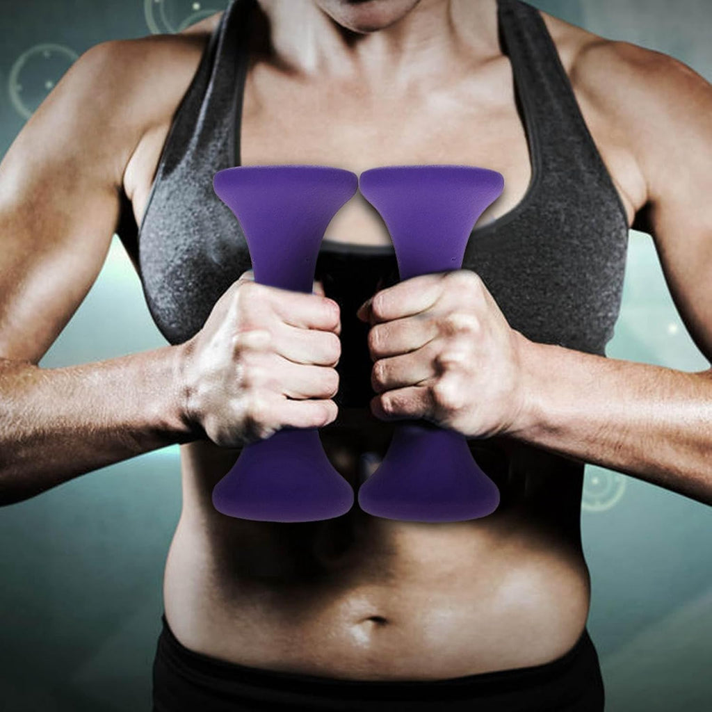 Gym Weights Set with 6pcs Hand Weights (2lb 3lb 5lb) and Space Saving Holder Rack Women Exercise Fitness Equipment for Bodybuilding Muscle Training at Home or Office