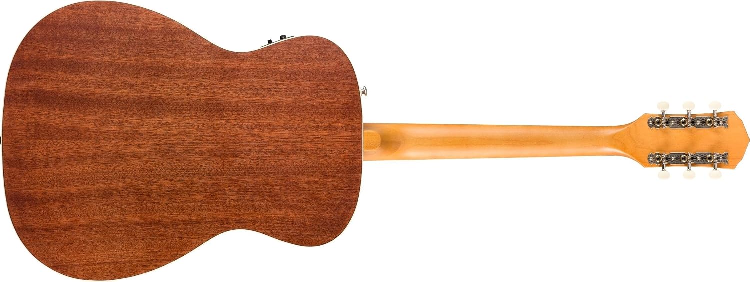 Fender Tim Armstrong Hellcat Concert Acoustic Guitar, with 2-Year Warranty, Natural, Walnut Fingerboard, Left-Handed
