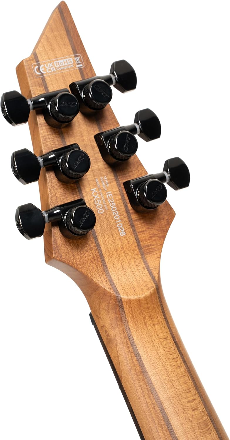 Cort KX500 6-String Pale Moon Electric Guitar, Natural Black Burst