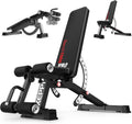 Adjustable Weight Bench, Commercial Grade 1200LB Workout Bench Press Set for Home Gym Strength Training Exercise, Incline Bench with 12+3 Adjustable Backrest&Seat Positions for Full Body Fitness