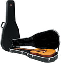 Gator Cases Deluxe ABS Molded Case for 12-String Acoustic Guitars, Fits Dreadnought Styled 12-String Acoustic Guitars (GC-DREAD-12)