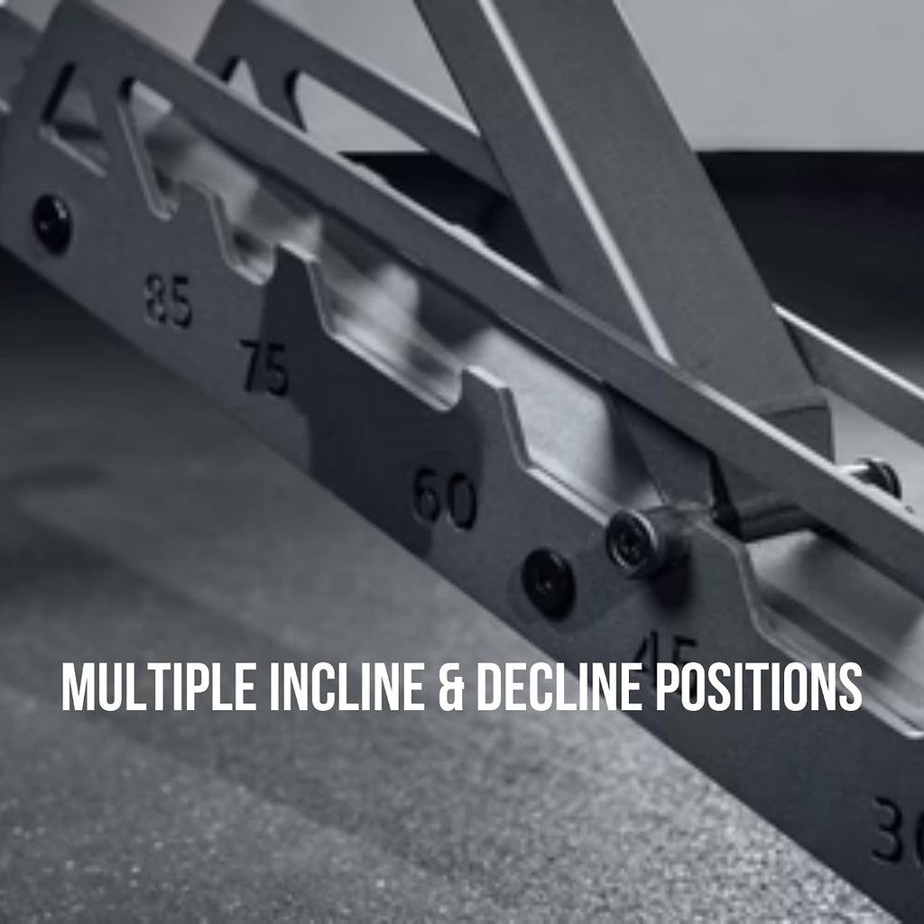 Rep Nighthawk Adjustable Weight Bench | Home Gym Incline Decline Flat Workout Bench | Heavy Duty Fitness and Strength Training Equipment | Foldable Space Saving Design