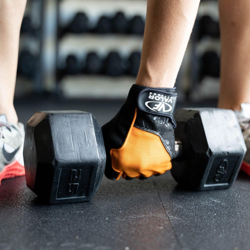 Valor Fitness Rubber Hex Dumbbell Free Weights for Home Gym Workout Equipment for Strength Training