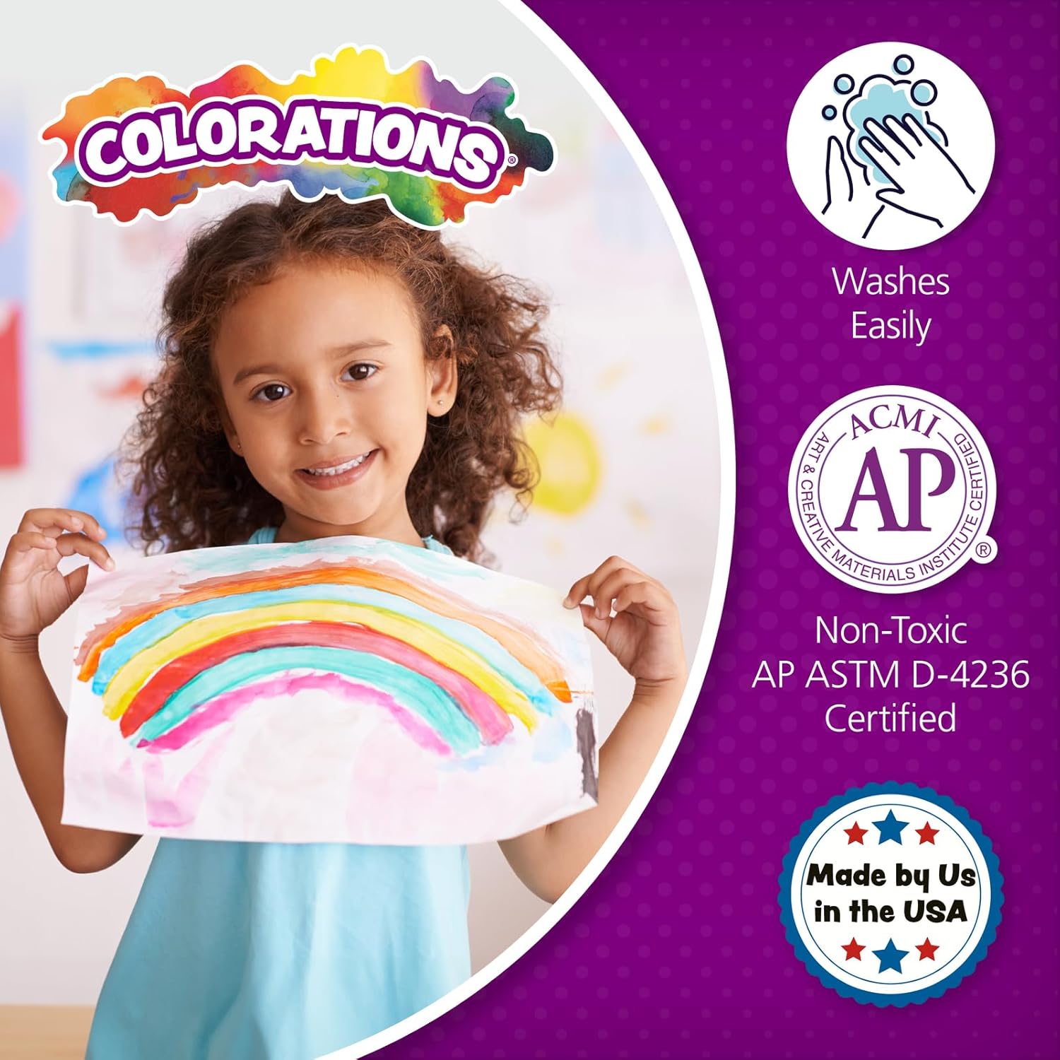 Colorations Paraben-Free Simply Tempera Paint for Kids - Set of 11 Gallons, Vibrant Poster and Classroom Paint, Made in United States, Non-Toxic, Arts and Crafts Supplies