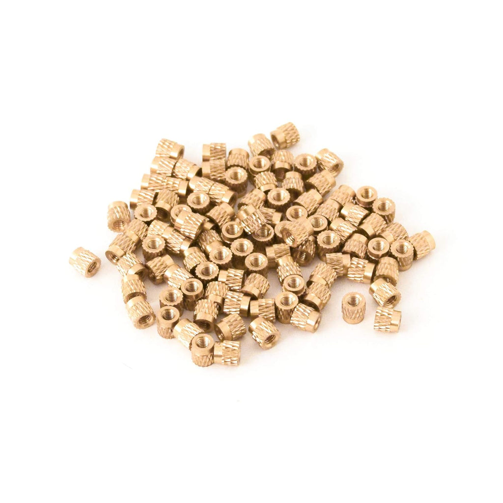 [ J&J Products ] M2.5 Brass Insert, 4.5 mm (Length), Female Thread, Heat Sink or Injection Mold, 1000 pcs