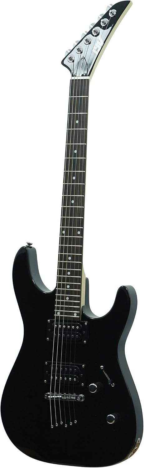 Unknown ivy 6 String Solid-Body Electric Guitar, Right, Black (ISJ-100 BK)