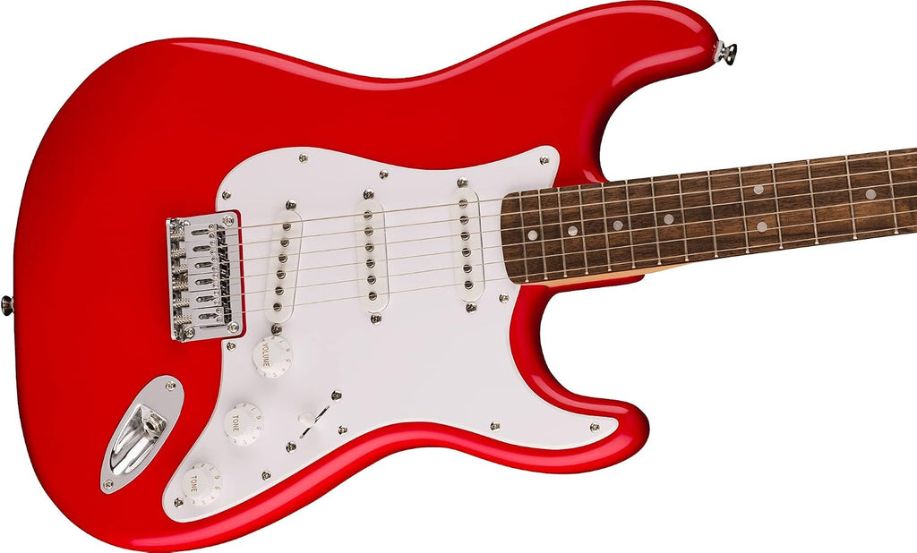Fender Squier Sonic Stratocaster HT - Torino Red Bundle with Frontman 10G Amp, Tuner, Strap, Cable, Picks, and Austin Bazaar Guitar DVD