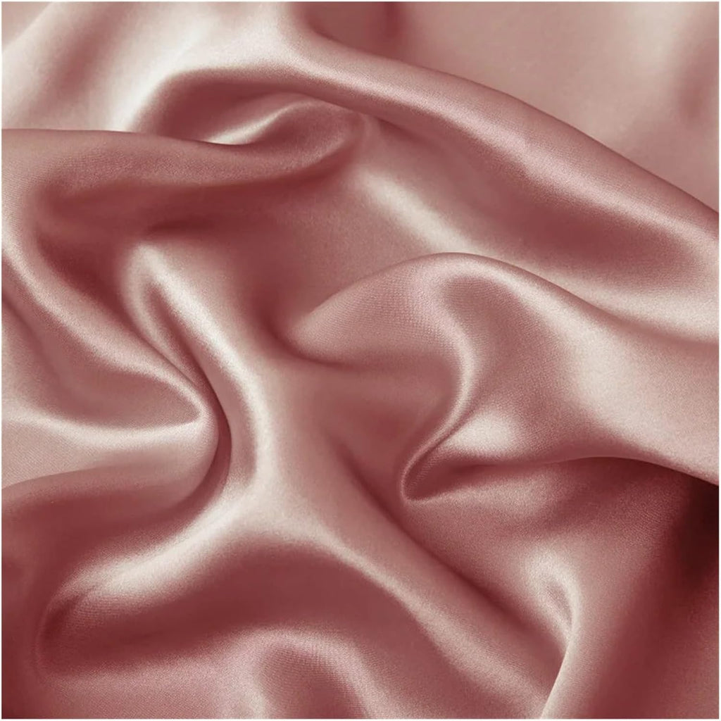 Silk Pillowcase Mulberry Silk Pillow Case Real Silk Protect Skin Pillowcase Bedding Pillow Cases Cover(Dark Green,50x70cm 2pcs)