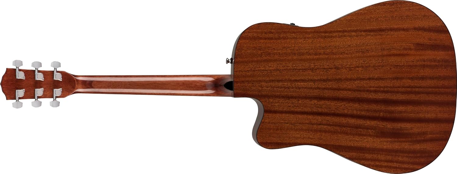 Fender CD-60SCE Dreadnought Cutaway Acoustic Electric Guitar, with 2-Year Warranty, Fishman Pickup and Preamp System, Natural
