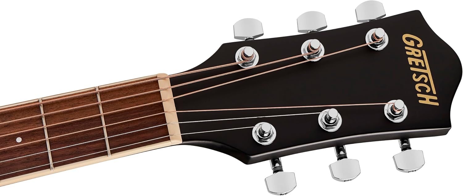 Gretsch Prelude D100CE Dreadnought Cutaway Acoustic/Electric Guitar, Beginner Guitar, Black