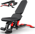Commercial Adjustable Weight Bench, 1800LBS Heavy Duty Workout Bench for Home Gym Strength Training, Removable Leg Holder for Flat/Incline/Decline Sit Up & Full Body Workout