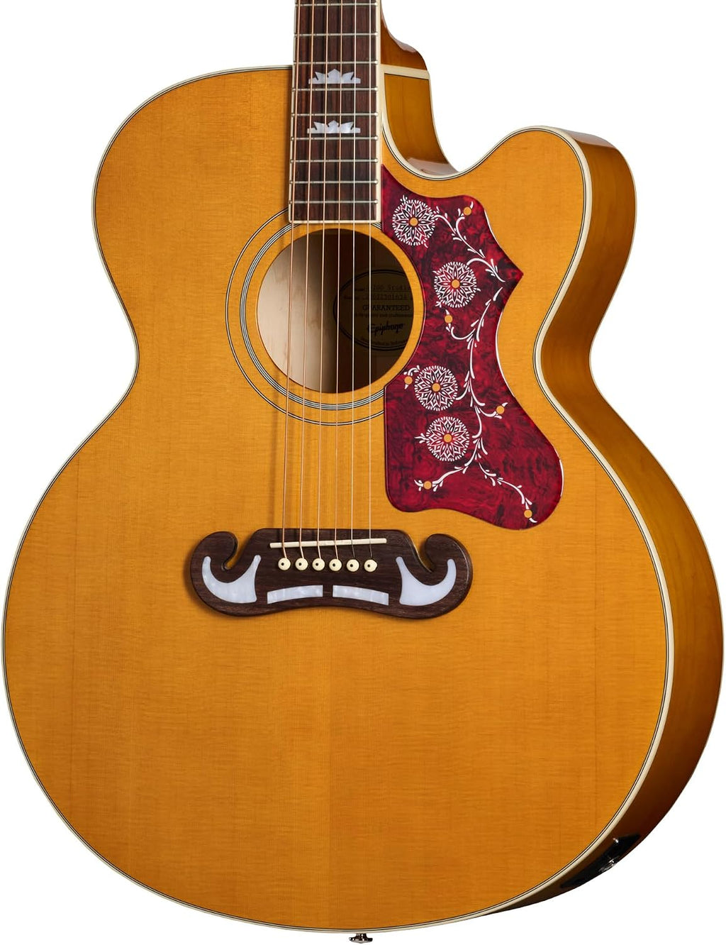 Epiphone J-200 Studio EC Jumbo Acoustic Electric, Natural with Bag