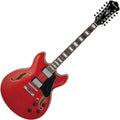 Ibanez Artcore AS7312 Semi-Hollow 12-String - Transparent Cherry Red