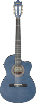 Ibanez GA5FMTCE Thinline Nylon Acoustic-electric Guitar - Open Pore Berry