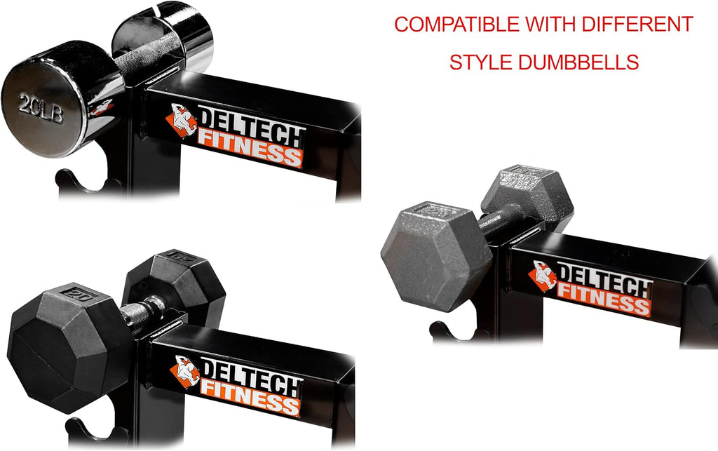 DF5200-8 Pair Vertical Dumbbell Rack by Deltech Fitness