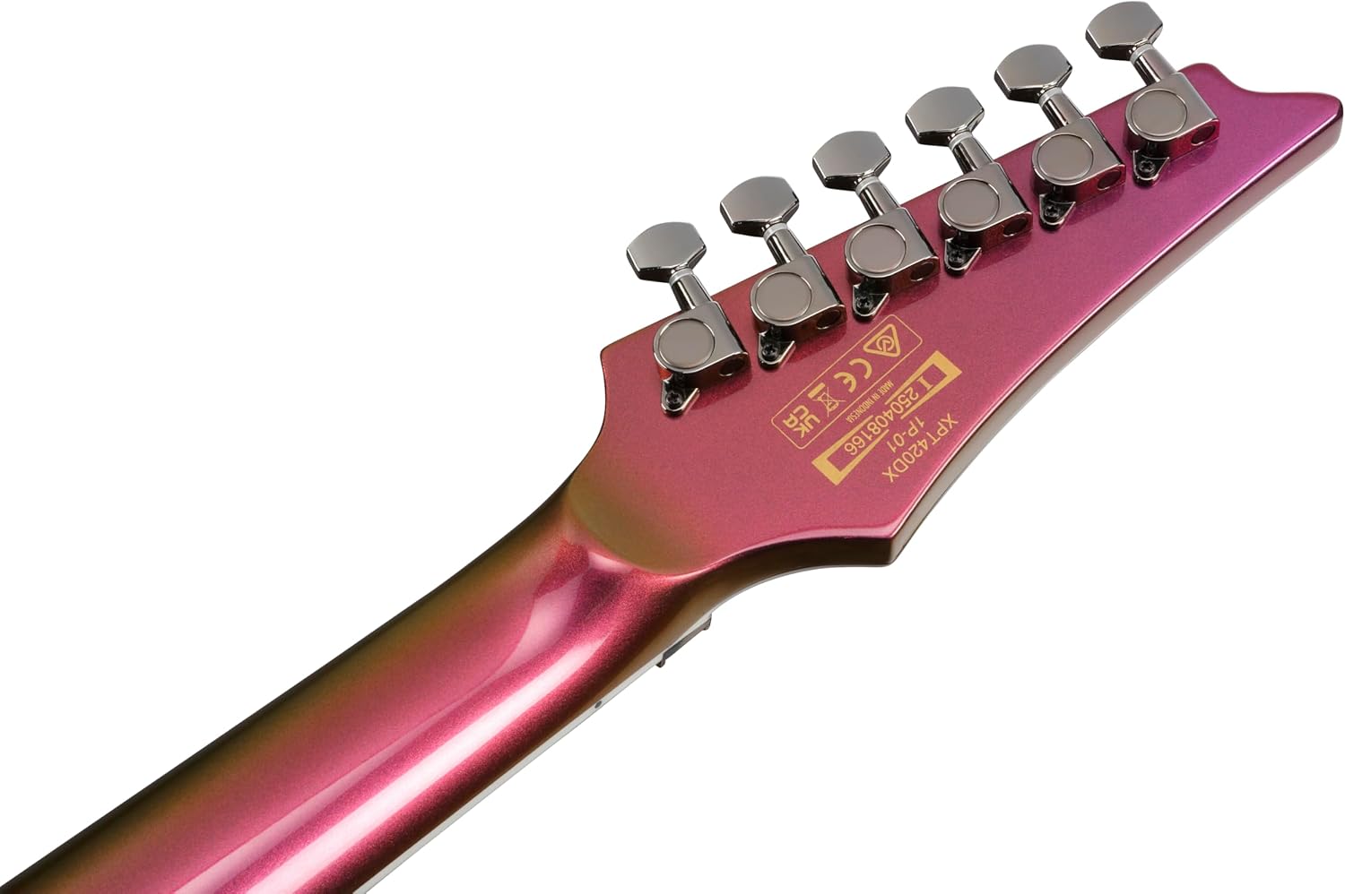 Ibanez XPT420DXRGC Xiphos 6str Electric Guitar w/Bag - Rose Gold Chameleon