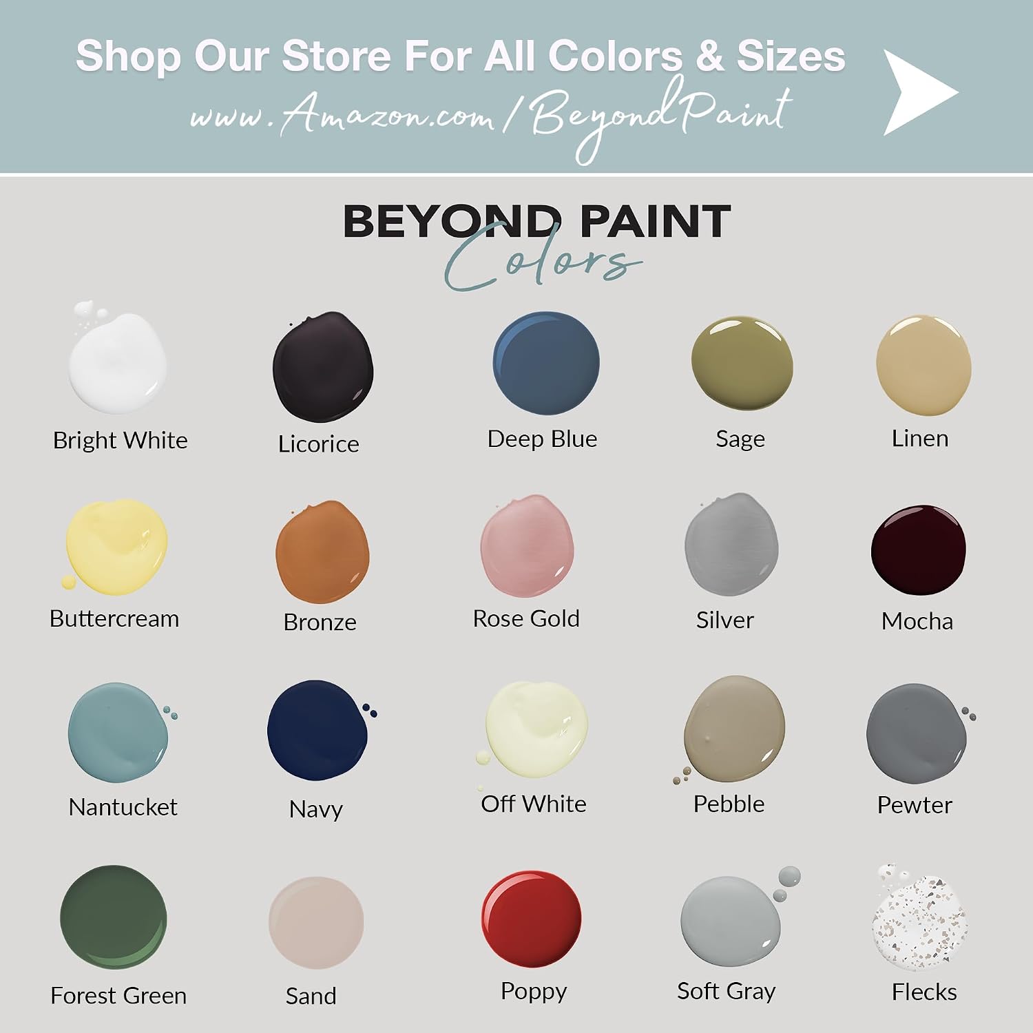 Beyond Paint BP19 Furniture, Cabinets and More All-in-One Refinishing Paint Gallon No Stripping, Sanding or Priming Needed, Pebble