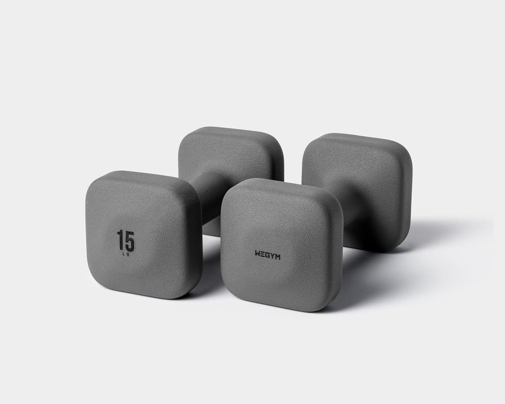 WeGym SafeGrip Dumbbells with Fitness Benches, Secure Workouts at Home, for Strength and Personal Training