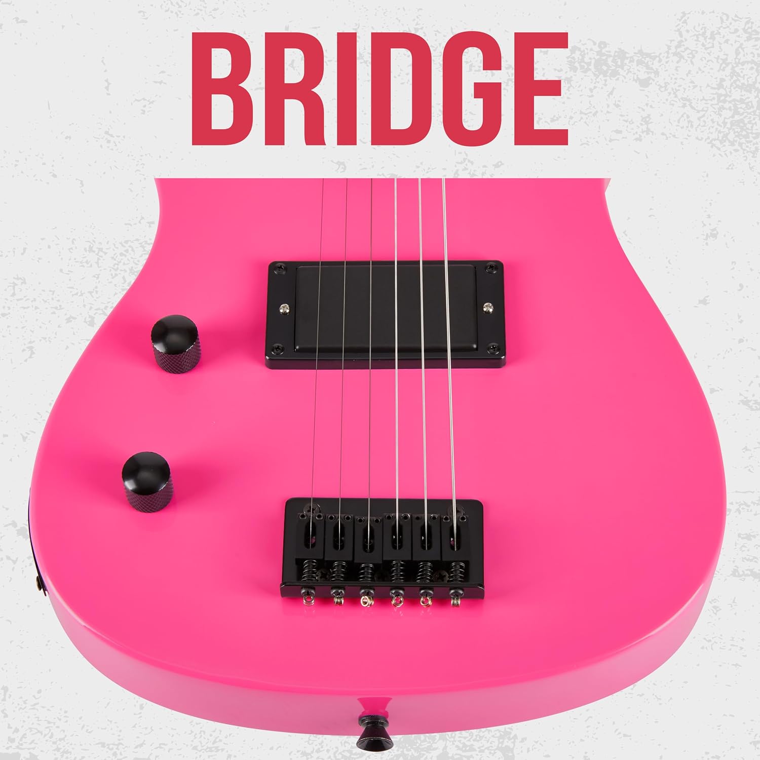 LyxPro CS 30' Left Hand Electric Guitar Kit for Beginner, Intermediate & Pro Players with Guitar, Amp Cable, 6 Picks & Learner's Guide, Solid Wood Body, Volume/Tone Controls, 5-Way Pickup - Pink