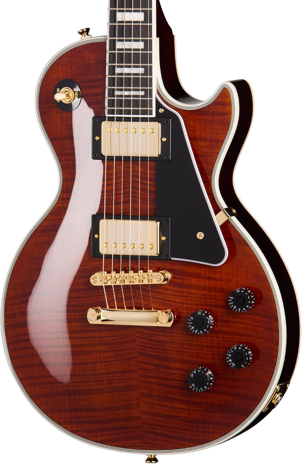 Epiphone EXCLUSIVE Les Paul Custom Figured, Root Beer with Bag