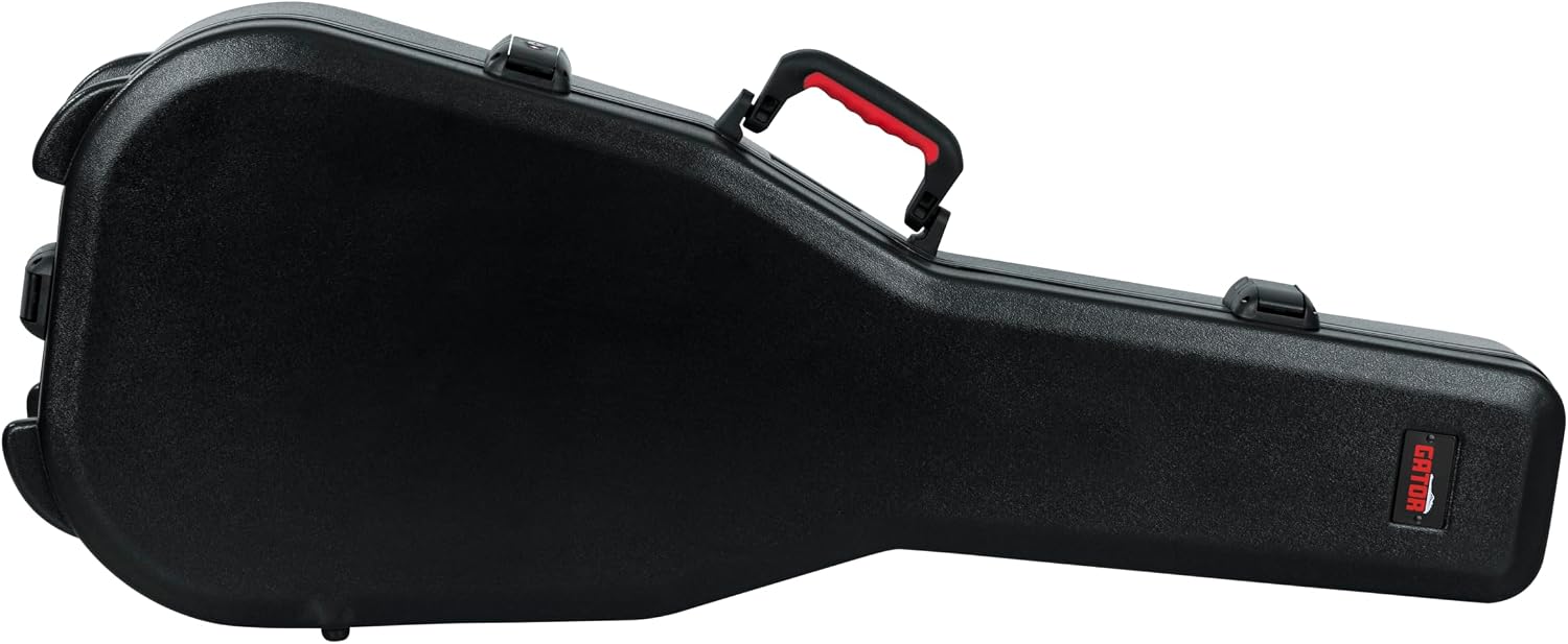 Gator Cases Molded Flight Case for Classical Style Acoustic Guitars with TSA Approved Locking Latch, (GTSA-GTRCLASS)