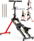 YOLEO Adjustable Resistance Stair Steppers for Exercise at Home, Folding Cardio Stairmaster with 3 Workout Modes & Oversized Pedal,90% Pre-Assembled Stair Climber with Handlebar for Full Body Workout