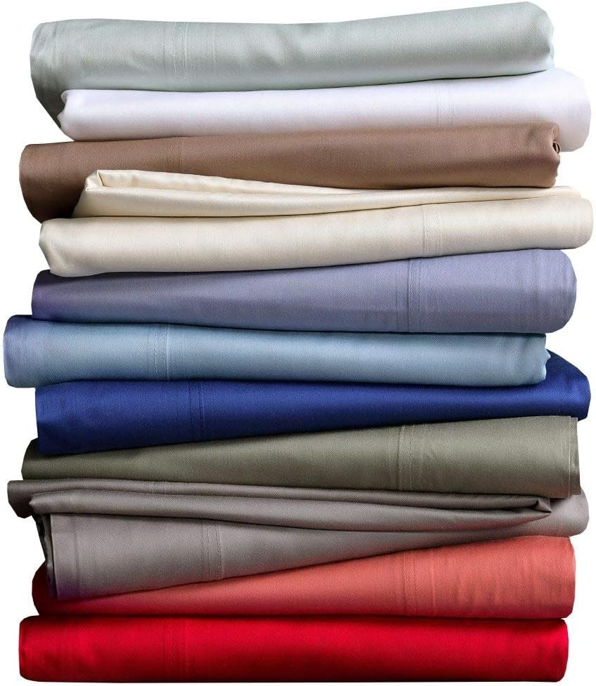 Royal Hotel Bedding 100% Natural Viscose Made from Bamboo Sheets, Soft Cooling Breathable Hotel Sheet and Pillowcases, 4 Piece Set - Adjustable Head Split King Size - Top-Split-King - Blue
