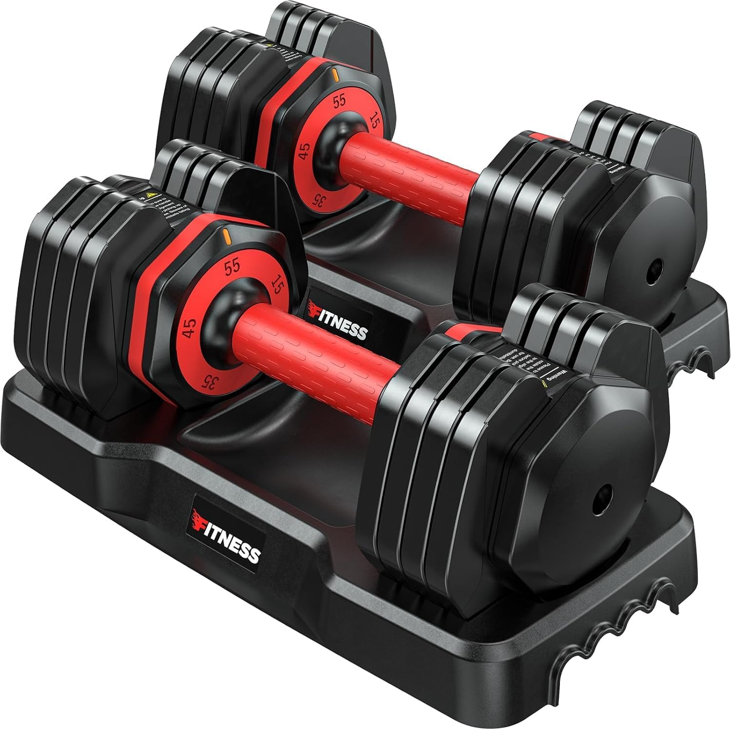 Adjustable Dumbbell Set 25LB/55LB Free Weights Dumbbells, 5 In 1 Weight Set, Suitable for Home and Gym