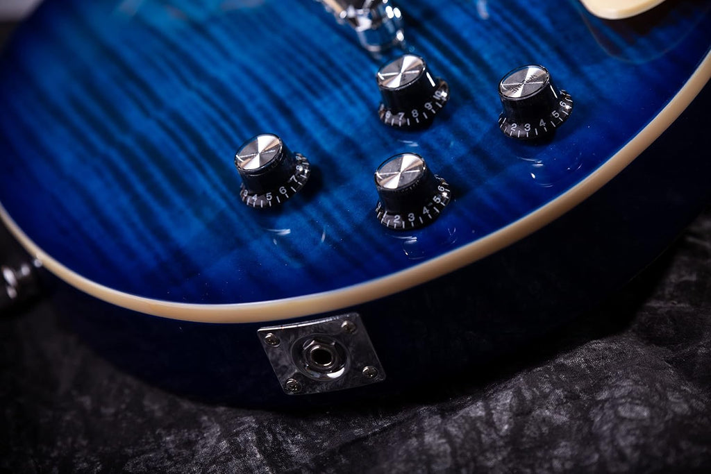 GROTE Guitar Solid Body Electric Guitar with Gigbag LPYS-006 (Blue)