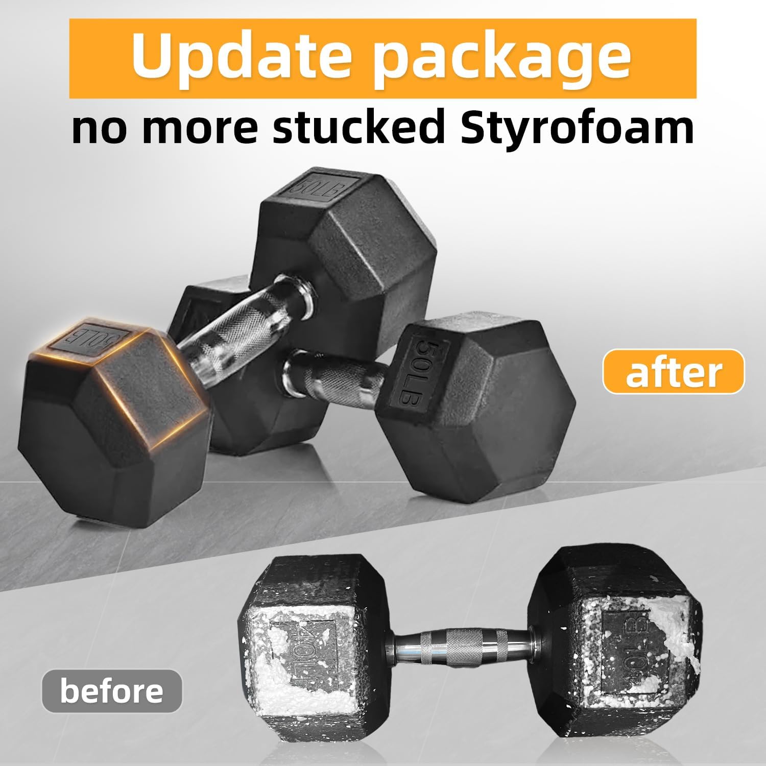 6-10 Pair Iron and Rubber Coated Dumbbell Set 350/450/550 lbs 5-50 lbs Hand Free Weight for Strength Hex Rubber Weights with Vertical Storage Rack Fitness Home Gym Equipment