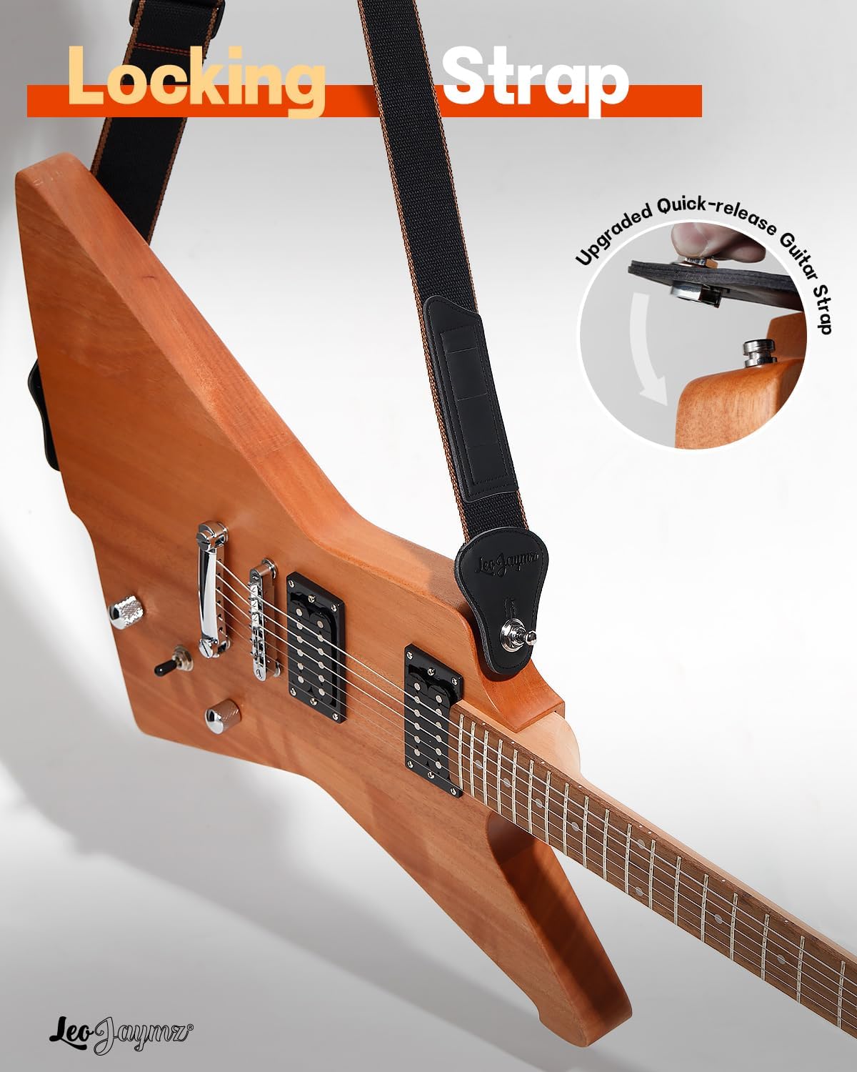 Leo Jaymz DIY Electric Guitar Kits - Mahogany Body, Mahogany Neck and Laurel Wood Fretboard - Fully Components Included (AX)