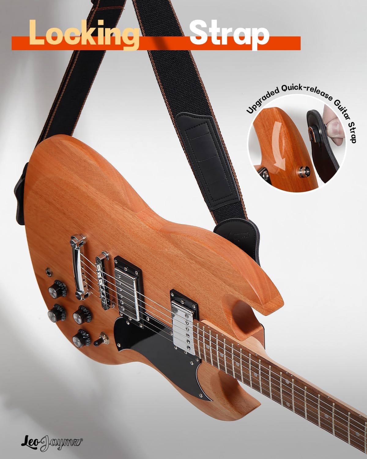 Leo Jaymz DIY Double Cut Electric Guitar Kits with Mahogany Body and Neck - Laurel Wood Fingerboard and All Components Included (DC)