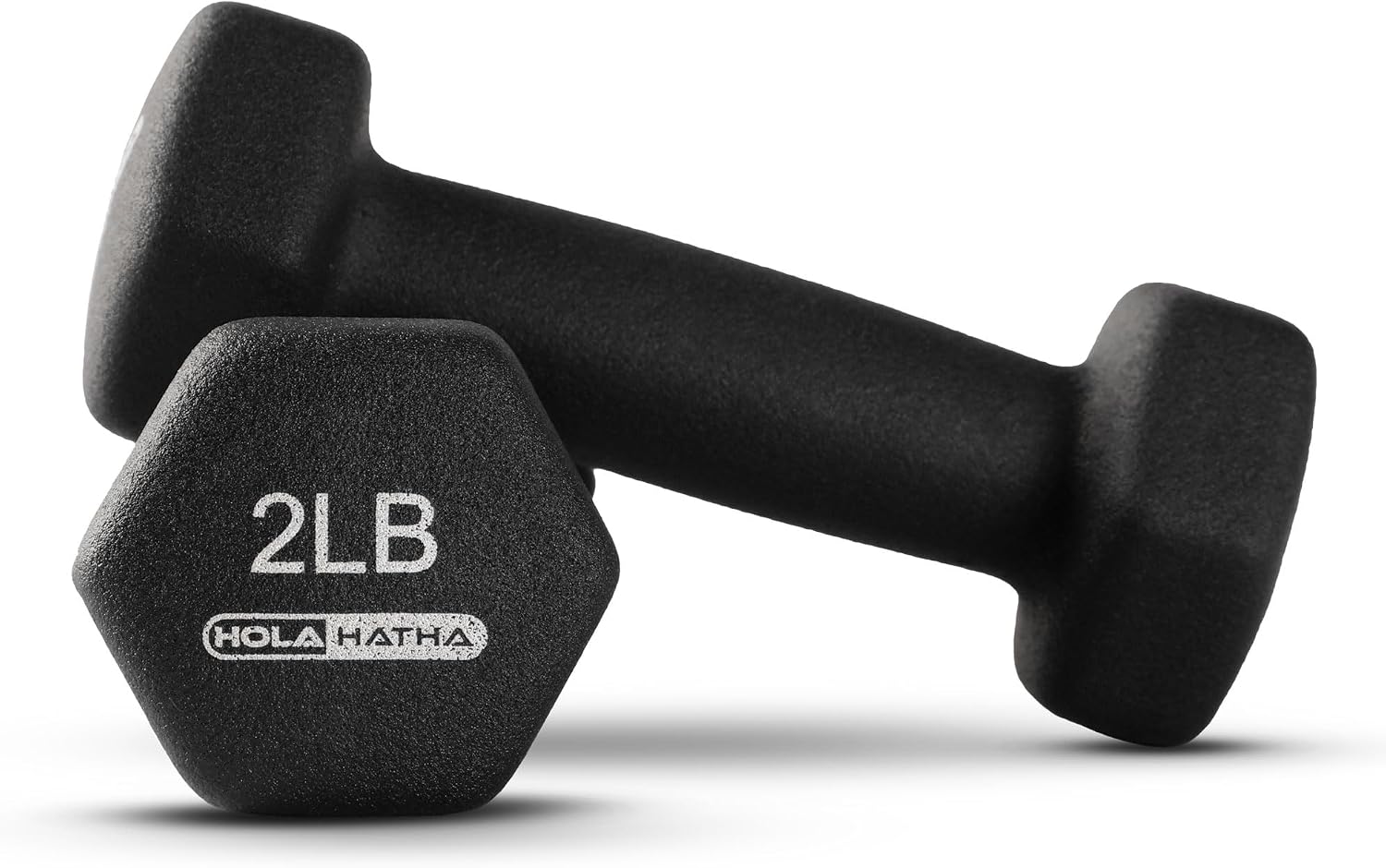 HolaHatha Neoprene Dumbbell Weights Set w/Rack, Home Gym Equipment - Portable Weighted Exercise Dumbbells for Fitness, Training, and Lifting Workouts