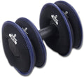 HYPERWEAR SoftBell Adjustable Dumbbells – Soft Neoprene Weight Plates with Easy-Grip Handle, Modular Dumbbell System for Home Gym, Strength & Functional Training (3-40 lbs)