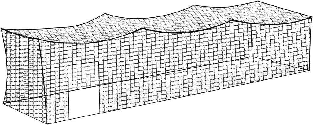 Aoneky Baseball Softball Batting Cage Netting, Durable Nylon Practice Training Net for Backyard Garage Use (Net Only, Frame Not Included)