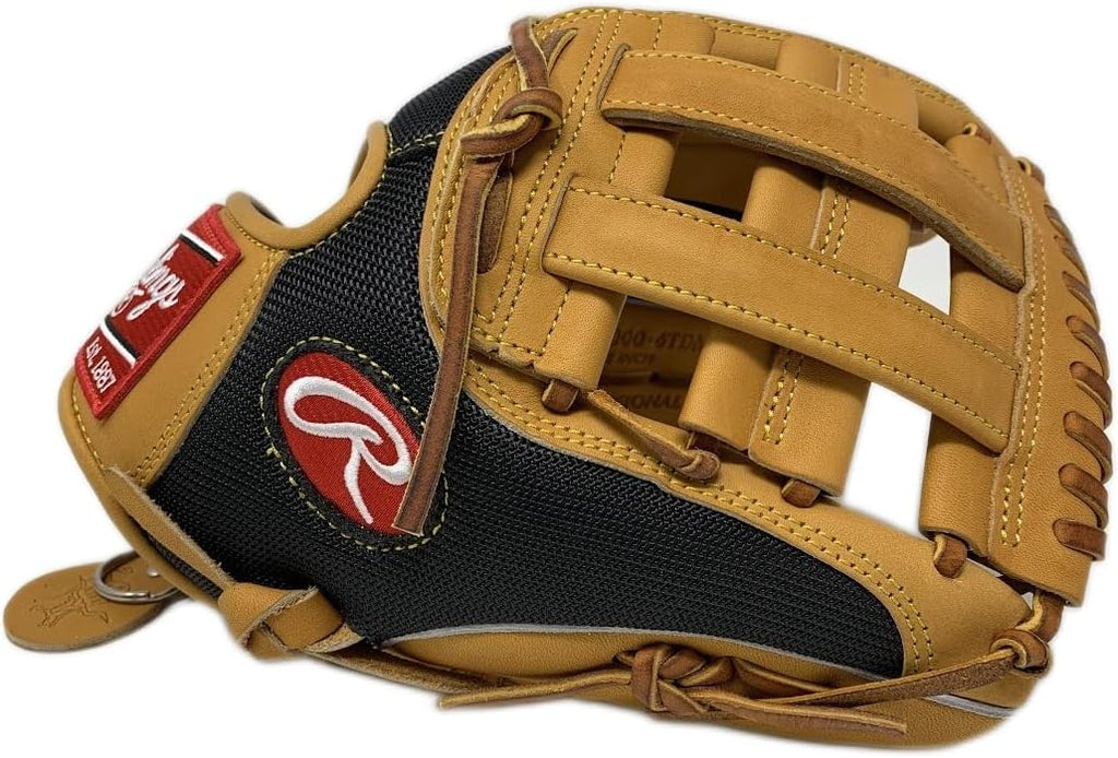 Rawlings Heart of The Hide 12 Inch H Web Utility Baseball Glove Deco Mesh Backing Right Hand Throw